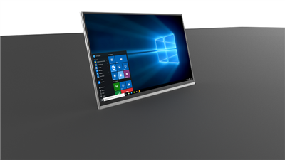 17 "מוניטור נשלף ממונע עם לוחית ומיקרופון